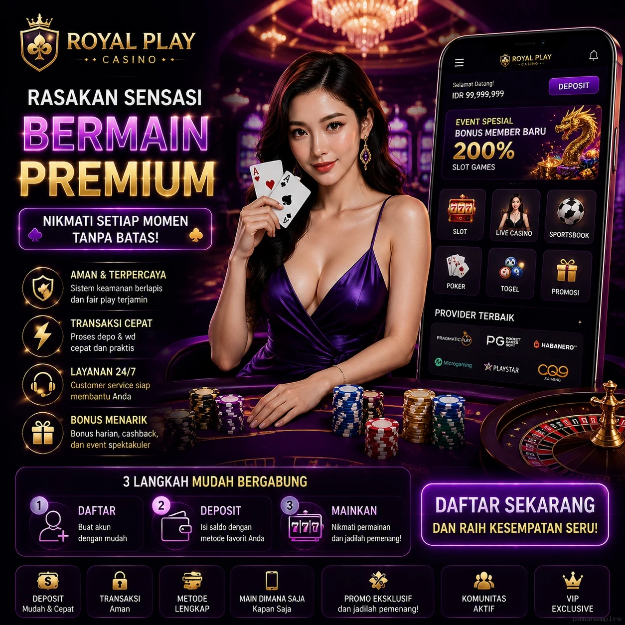 Cara Daftar dan Memulai Aplikasi di pamanempire